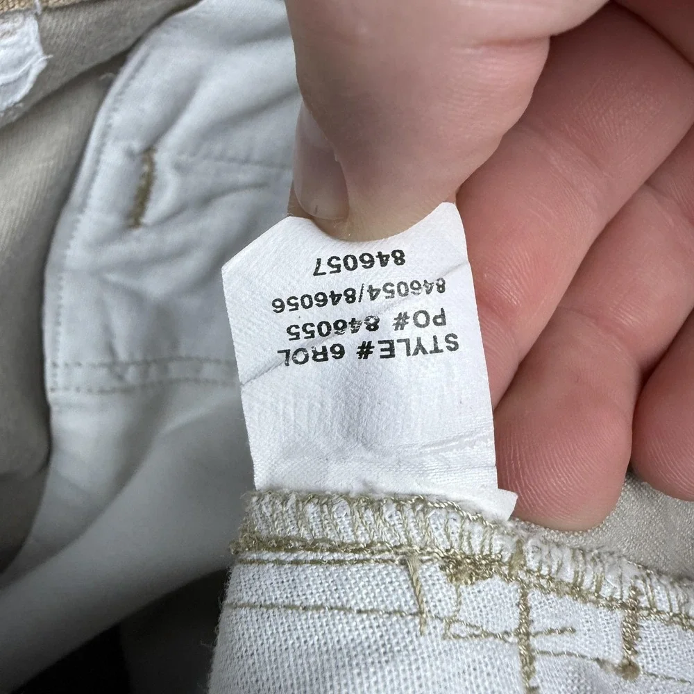 Lot 2 Orvis Pants Mens 40x30 Beige Cotton Canvas Chino Classic Casual Outdoor